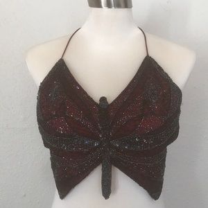 🦋Beaded Butterfly Top🦋